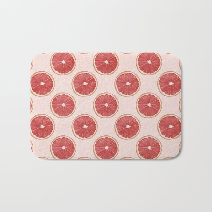 Grapefruit- Half Drop Pattern Bath Mat
