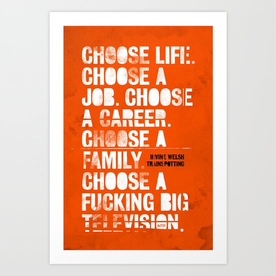 Trainspotting Art Print