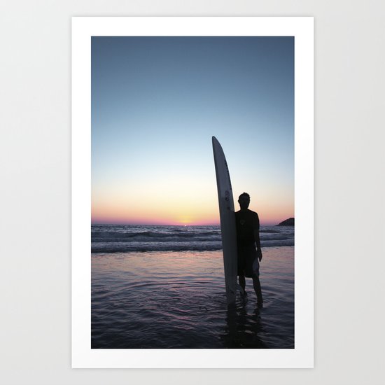 Summer Surfer Art Print