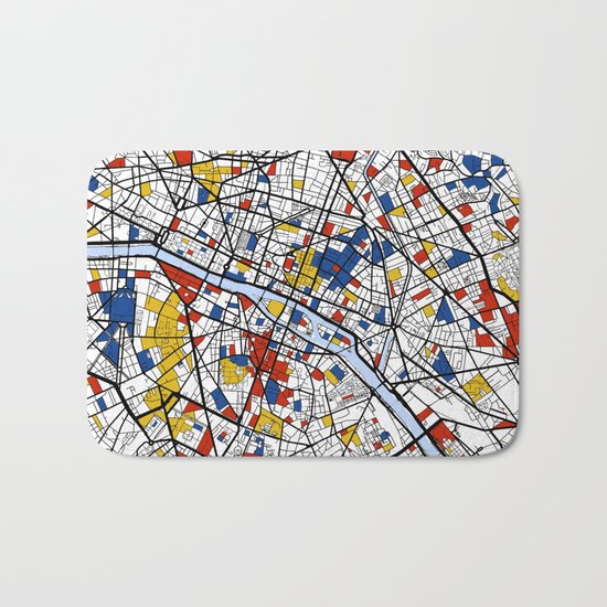 Paris Mondrian Bath Mat