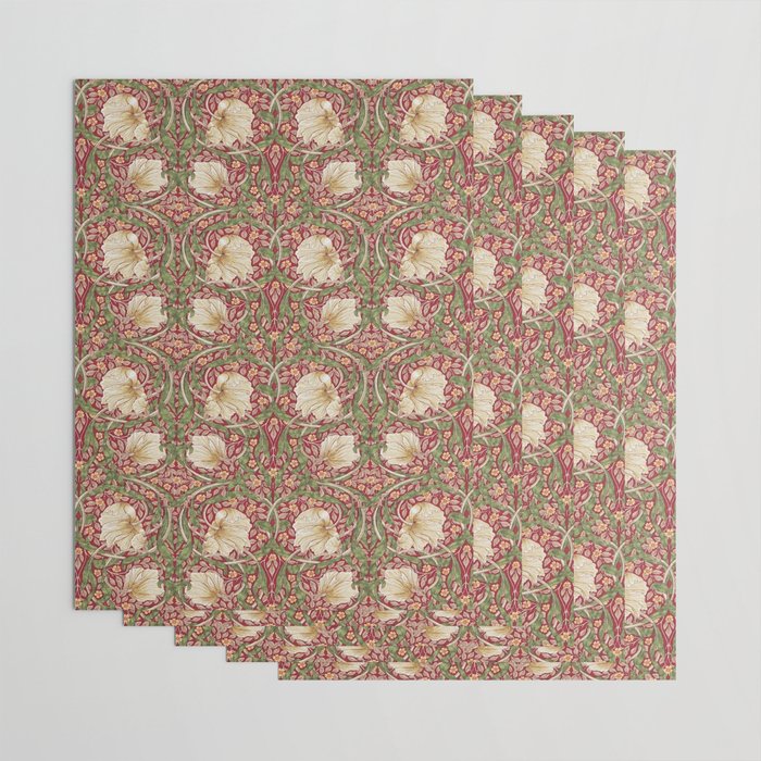 Pimpernel William Morris -Dark Brown Wrapping Paper