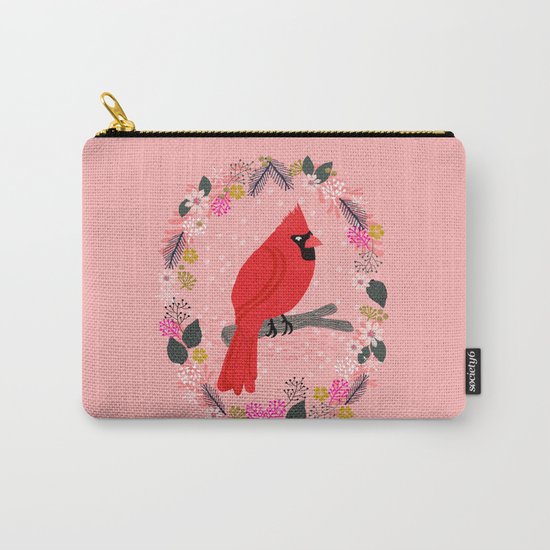 Northern Cardinal by Andrea Lauren Carry-All Pouch