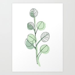 Abstract Leaf 3 Art Print