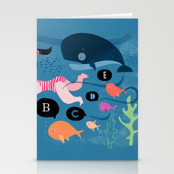 Swimming Stationery Cards