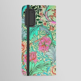  Modern William Morris Blue Pink Flower Blossom Pattern Android Wallet Case