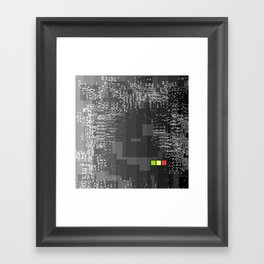 Matrix Rebellion - Black & White Framed Art Print