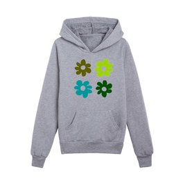 big soft flower 5 Kids Pullover Hoodies