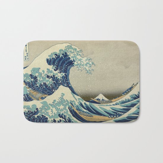 The Great Wave off Kanagawa Bath Mat
