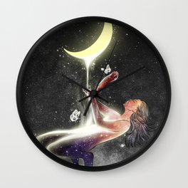 Moon treatment. Wall Clock