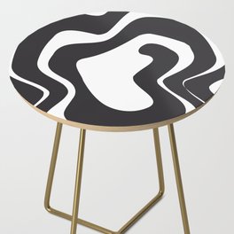 Black and white abstract Side Table