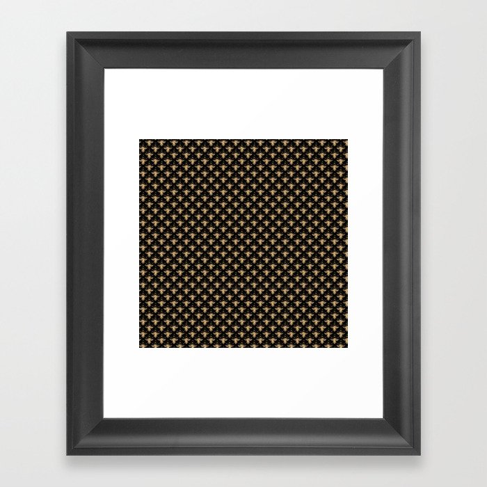 Honeycomb Bee Beekeeping Framed Art Print