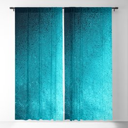 Modern abstract navy blue teal gradient Blackout Curtain