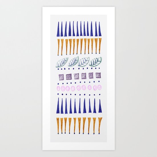Row by Row Art Print