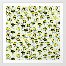 Bumble Bees of Summer Art Print