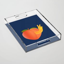 Peach Out Acrylic Tray