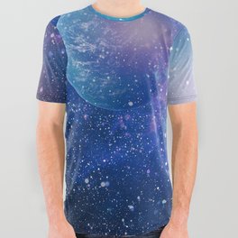 planets, stars and galaxies in outer space showing the beauty of space exploration. All Over Graphic Tee