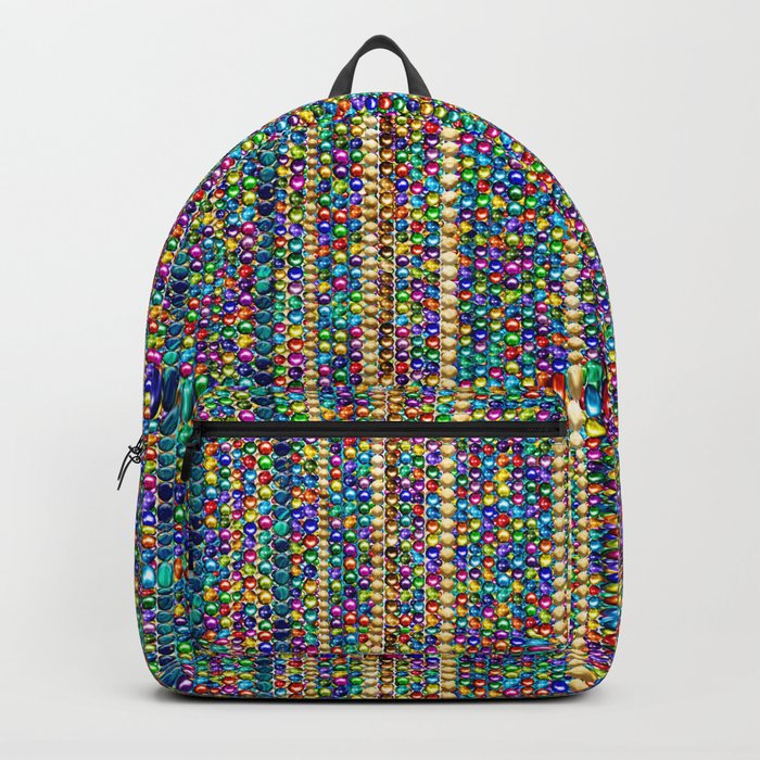 Colorful Beads Pattern Backpack