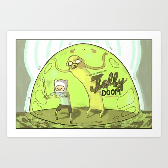 Jelly Doom Adventure Time Art Print
