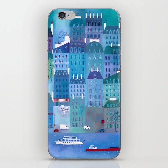 Paris Blues iPhone Skin