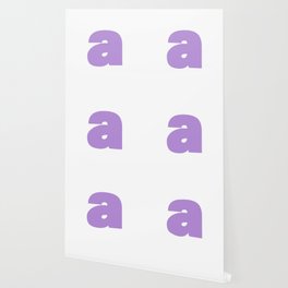 a (Lavender & White Letter) Wallpaper