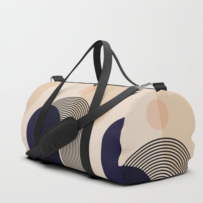 Abstraction_NEW_SUN_SHAPE_MOUNTAINS_LINE_POP_ART_M0202A Duffle Bag