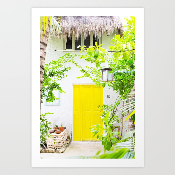 Yellow Door Art Print | Architecture, Nature, Photography
