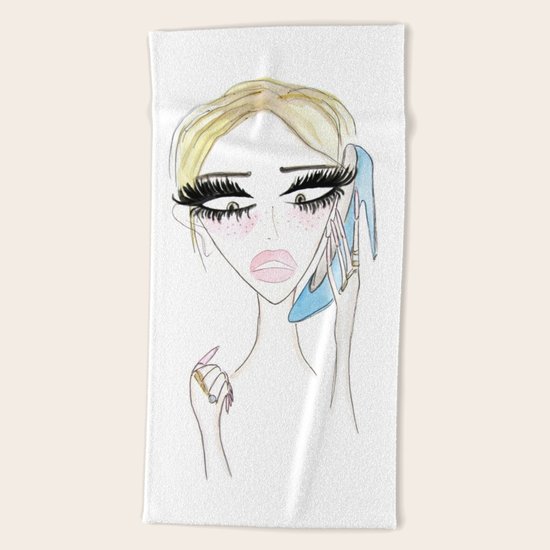 Busy Talking Beach Towel