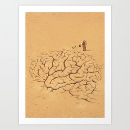 Dry Brain Art Print