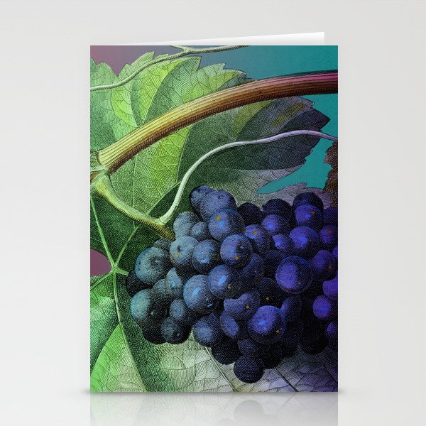 Purple Grape Vine Stationery Cards