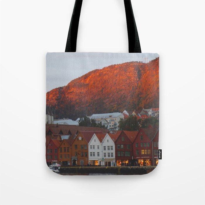 Bergen Landscape Tote Bag By Onvideoproductions Society6 Bergen Landscape Tote Bag