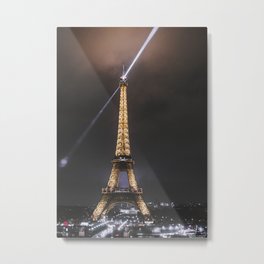 Eiffel Tower  Metal Print | Digital, Vintage, Macro, Photo, Digital Manipulation, Double Exposure, Hdr, Film, Hi Speed, Black And White 