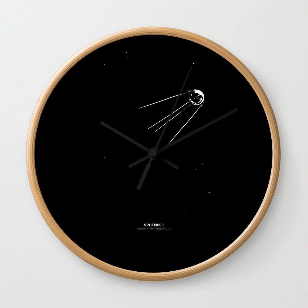 Sputnik 1 Wall Clock By 7115 Society6