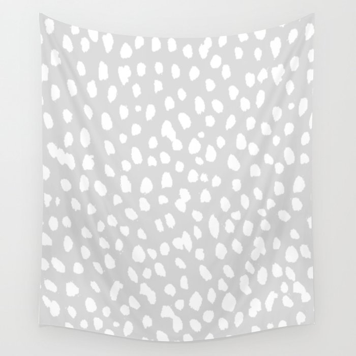 Dalmatian in White and Gray Wall Tapestry