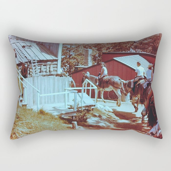 Donkey Ride Rectangular Pillow