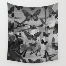 BLACK AND WHITE BUTTERFLIES | photo | sparkle and shine | wings | aesthetic | monochrome | fly  Wall Tapestry