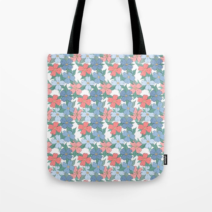 pastels on white dogwood symbolize rebirth and hope Tote Bag