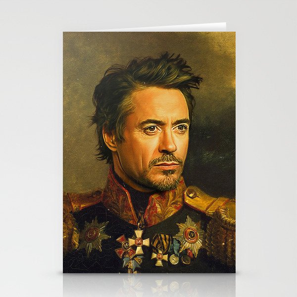 Robert Downey Jr. - replaceface Stationery Cards