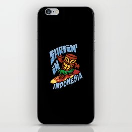 Surfing in Indonesia iPhone Skin