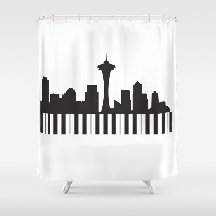 Seattle Music Shower Curtain