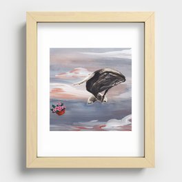 The Hitchhiker's Guide to the Galaxy - Whale & Petunias (Against All Probability / Oh no, not again) Recessed Framed Print