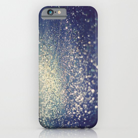 Glitter on Blue iPhone & iPod Case