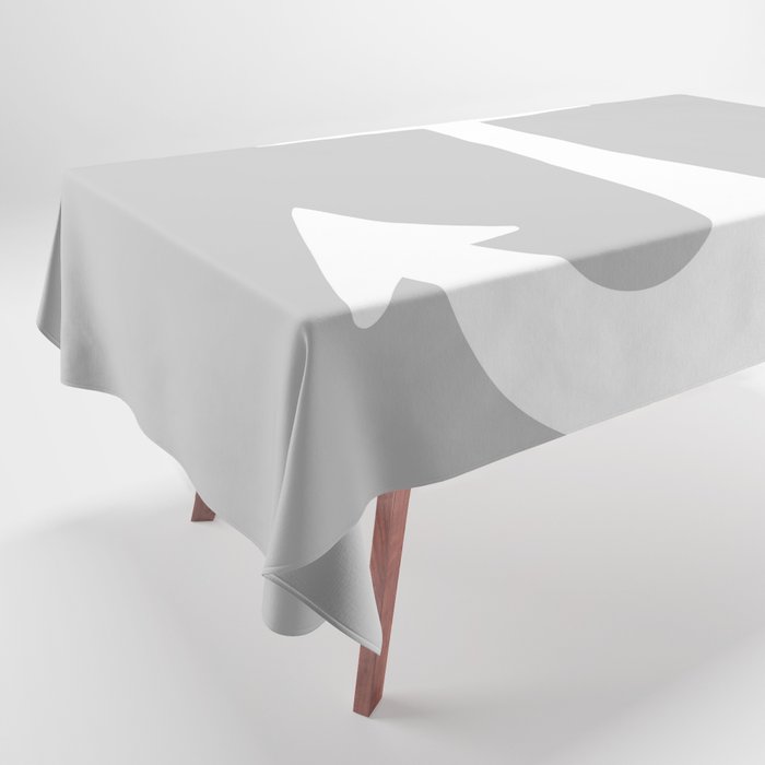 Anchor (White & Gray) Tablecloth
