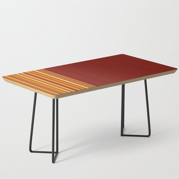 Red and warm stripes Coffee Table
