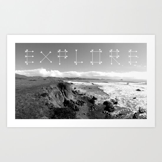 EXPLORE Art Print