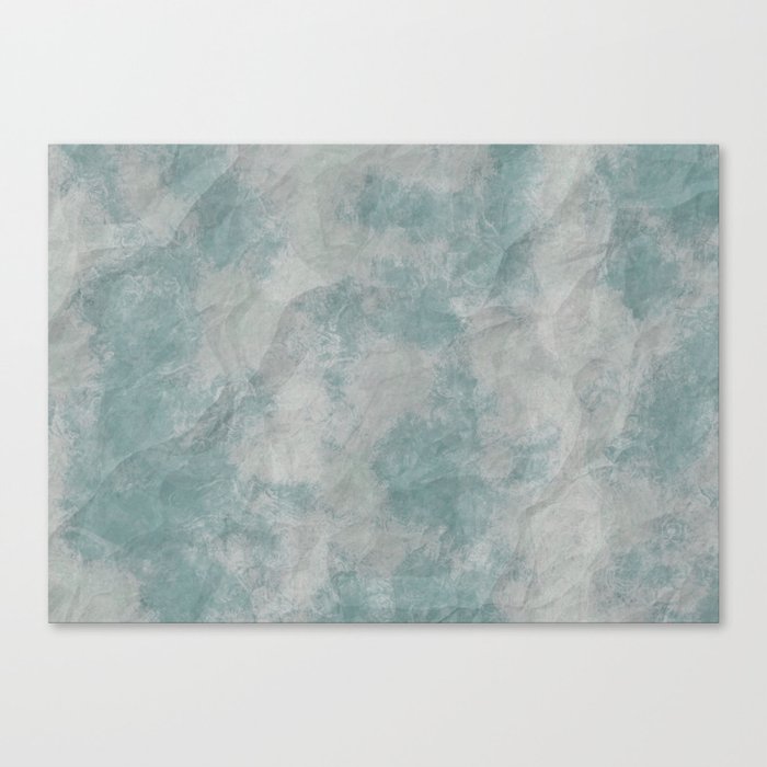 Elegant blue grey bent paper Canvas Print
