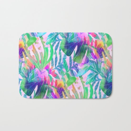 Pink Hawaiian Bath Mat