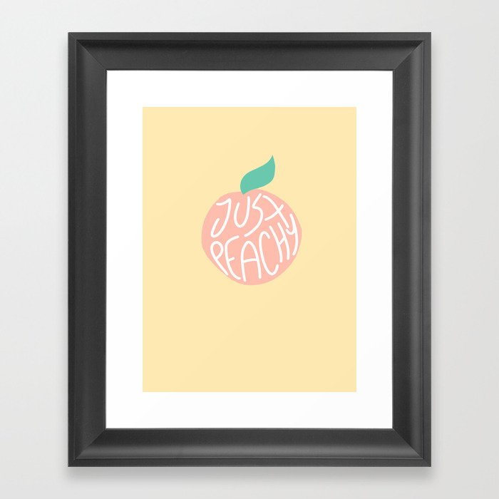 Just Peachy Framed Art Print