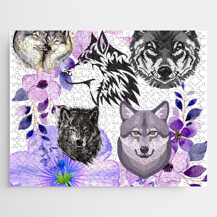 Wolf Faces Jigsaw Puzzle