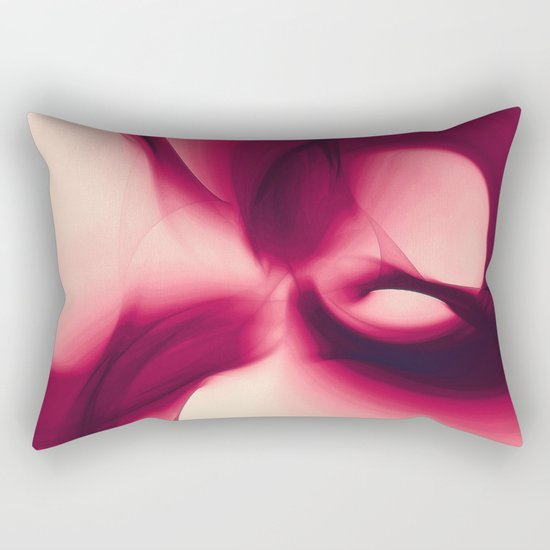 Splash of Wine Fractal Rectangular Pillow