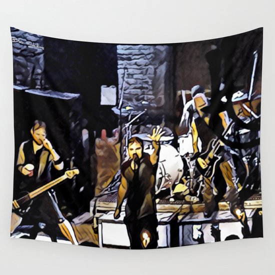 The Drowning Pool Let The Bodies Hit The Floor Wall Tapestry By